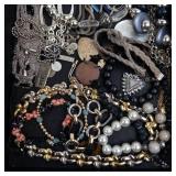 Assorted Costume Jewelry Lot - Necklaces, Bracelets & Pendants