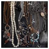 Assorted Costume Jewelry Lot - Necklaces, Bracelets, Beads & Charms