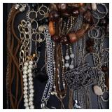 Assorted Costume Jewelry Lot - Necklaces, Bracelets, Beads & Charms