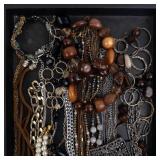 Assorted Costume Jewelry Lot - Necklaces, Bracelets, Beads & Charms