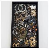 Assorted Costume Jewelry - Bangles, Earrings, Necklaces, and Rings