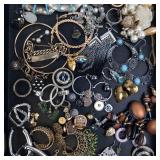 Assorted Costume Jewelry - Bangles, Earrings, Necklaces, and Rings