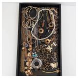 Assorted Costume Jewelry - Necklaces, Bracelets, Chains & Charms