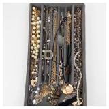 Assorted Costume Jewelry Necklaces, Bracelets & Pearl Strands - Mixed Lot