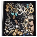 Assorted Costume Jewelry Lot - Turquoise Cabochon Accents, Pearls & Rhinestones