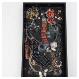 Assorted Costume Jewelry Lot - Necklaces, Earrings, Bracelets & Rings
