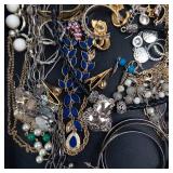 Assorted Costume Jewelry Lot - Necklaces, Bracelets & Earrings Tray