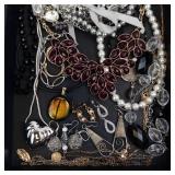 Assorted Costume Jewelry Lot - Necklaces, Bracelets, Earrings & More