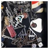 Assorted Costume Jewelry - Mixed Lot of Necklaces, Bracelets & Charms