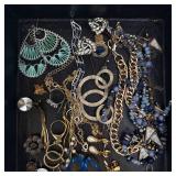 Assorted Costume Jewelry Lot - Bracelets, Necklaces, Earrings & Charms