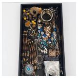 Assorted Costume Jewelry - Necklaces, Bracelets, Beads & Charms