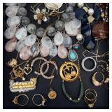 Assorted Costume Jewelry Necklaces, Bracelets & Earrings - Mixed Lot
