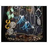 Assorted Costume Jewelry - Necklaces, Bracelets, Earrings & Rings
