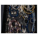 Assorted Costume Jewelry - Cross Pendant Necklaces, Feather Earrings, Beaded Necklaces & More
