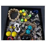 Assorted Costume Jewelry - Bracelets, Necklaces, Earrings & Rings