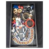 Assorted Costume Jewelry Lot - Necklaces, Bracelets, Earrings & Pendants