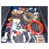 Assorted Costume Jewelry Lot - Necklaces, Bracelets, Earrings & Pendants