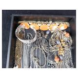 Assorted Costume Jewelry Lot - Necklaces, Bracelets & Beads in Mixed Metals