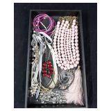 Assorted Fashion Jewelry - Crackle Bead Necklace, Tassel, Chains & Bracelets