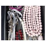 Assorted Fashion Jewelry - Crackle Bead Necklace, Tassel, Chains & Bracelets