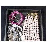 Assorted Fashion Jewelry - Crackle Bead Necklace, Tassel, Chains & Bracelets
