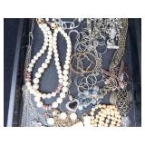 Assorted Jewelry Lot - Bead Necklaces, Gold & Silver Chains, Pendants