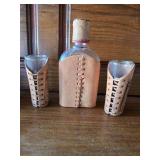 Small Flask and 2 Shot Glasses