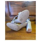 Strappy, Sparkly, Silver High Hell Shoes, Size 9