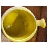 Yellow Water Pitcher Planter and Glass Candy Dish