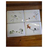 4 Cb2 Oliver Appetizer Plates
