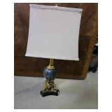 Vintage Marble Dolphin Lamp, Heavy