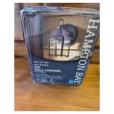 Hampton Bay Black Outdoor LED Wall Lantern Sconce