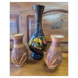 2 Small Vases, Vintage Russian Vase