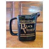 Black Velvet Square Pitcher 1974