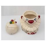 McCoy Pottery Clown Cookie Jar - Vintage Ceramic Circa 1940s