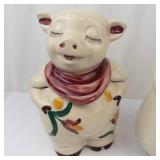 American Bisque Sailor Boy & Shawnee Smiley Pig Cookie Jars (Lot of 2) - 1940s USA