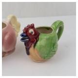 Vintage Ceramic Animal Pitchers - (Lot of 4)