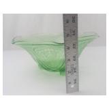 Royal Lace Glass Bowl - Embossed Floral Pattern, Footed Bowl