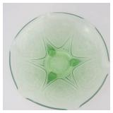 Royal Lace Glass Bowl - Embossed Floral Pattern, Footed Bowl