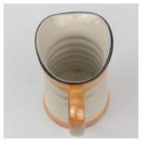 Vintage Czechoslovakian Lustre Jug with Iridescent Faceted Body