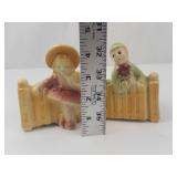 Shawnee Pottery Vintage Boy & Girl Planters (Lot of 2)