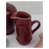 Vintage Ceramic Salt & Pepper Shaker Set, Pink Shoe Planter, Mini Pitcher & Jug (Lot of 4)