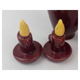 Vintage Ceramic Salt & Pepper Shaker Set, Pink Shoe Planter, Mini Pitcher & Jug (Lot of 4)