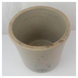 Red Wing Union Stoneware Co. 3-Gallon Crock - Double Birch Leaf Design with Blue Stamps