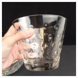 Lot of Crystal Glassware  - Ice Bucket, Bowl with Rim, Lidded Candy Dish & Sherbet Glass (Lot of 4)