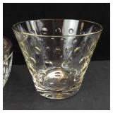 Lot of Crystal Glassware  - Ice Bucket, Bowl with Rim, Lidded Candy Dish & Sherbet Glass (Lot of 4)