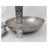 Hand Forged Aluminum Bird Bowls - 1 Large & 2 Small