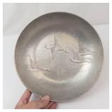 Hand Forged Aluminum Bird Bowls - 1 Large & 2 Small