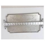 Hammered Aluminum Trays - Hand Forged Floral Design