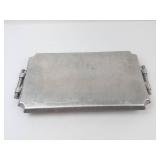 Hammered Aluminum Trays - Hand Forged Floral Design